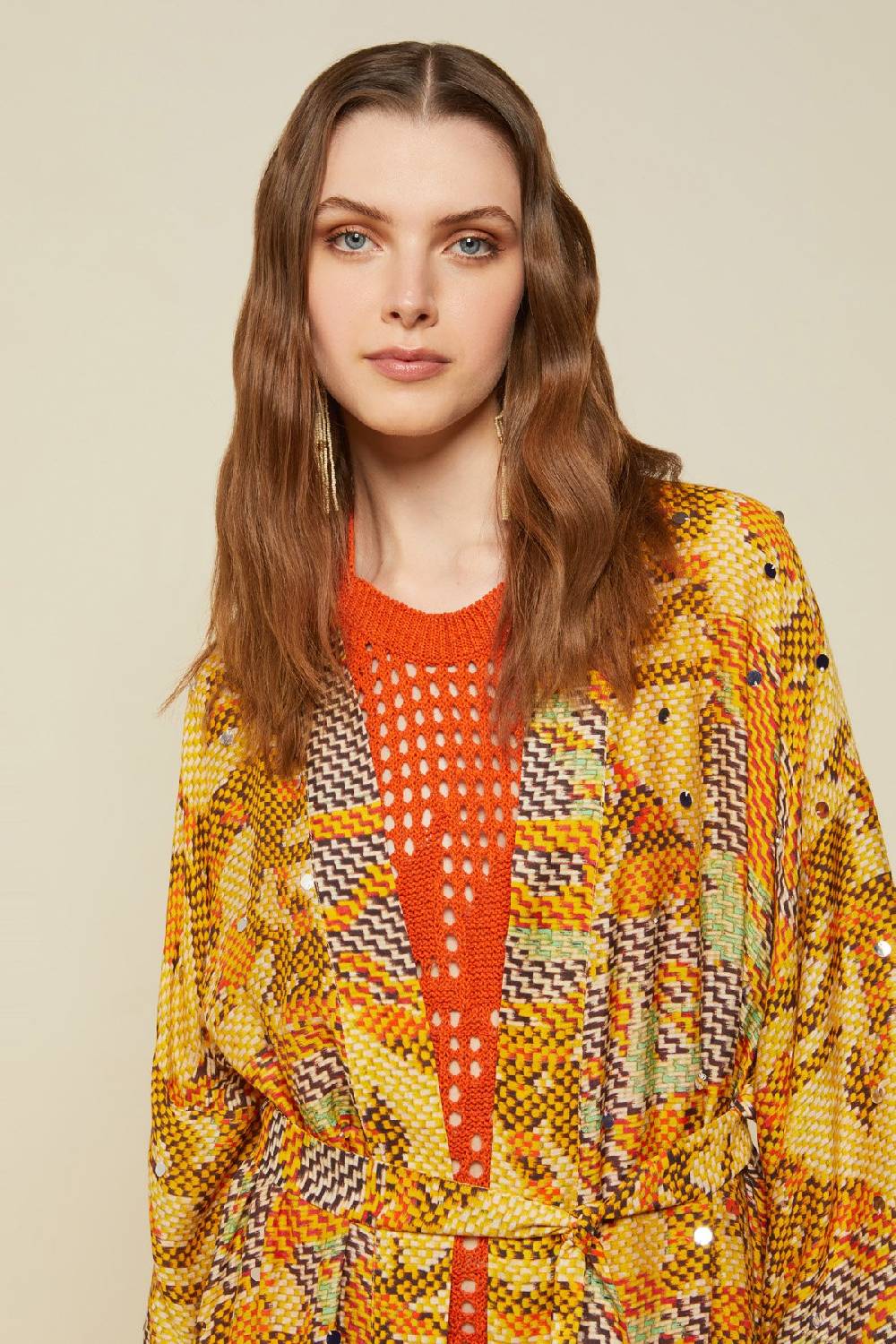 Ottod'Ame Viscose Long Cardigan