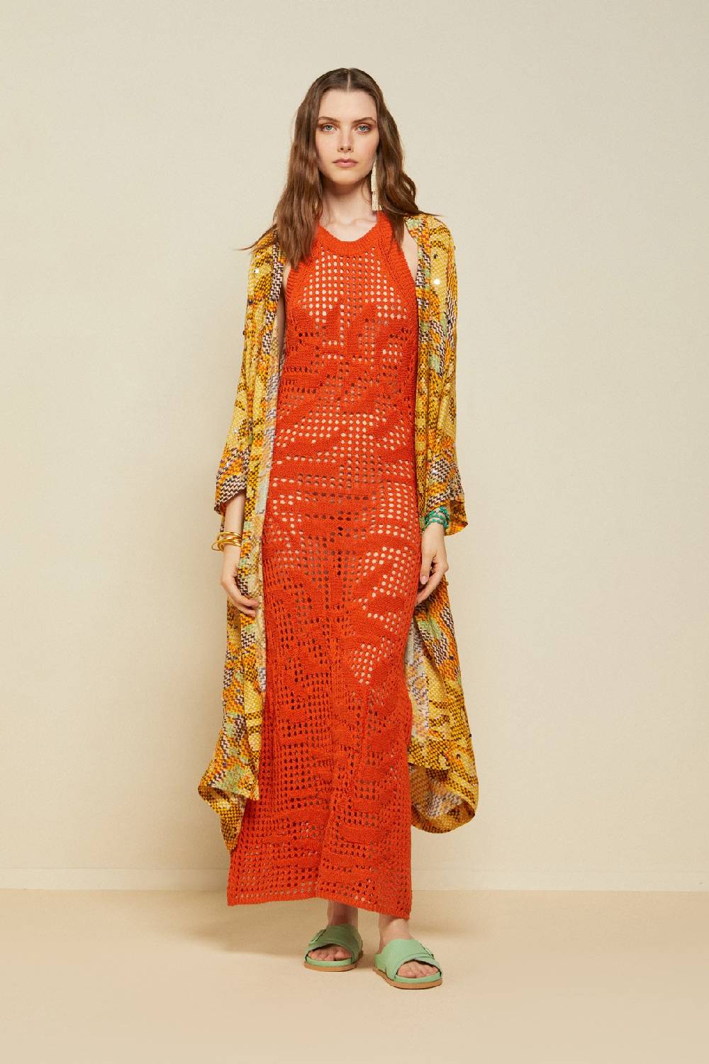 ottod'Ame Viscose long cardigan