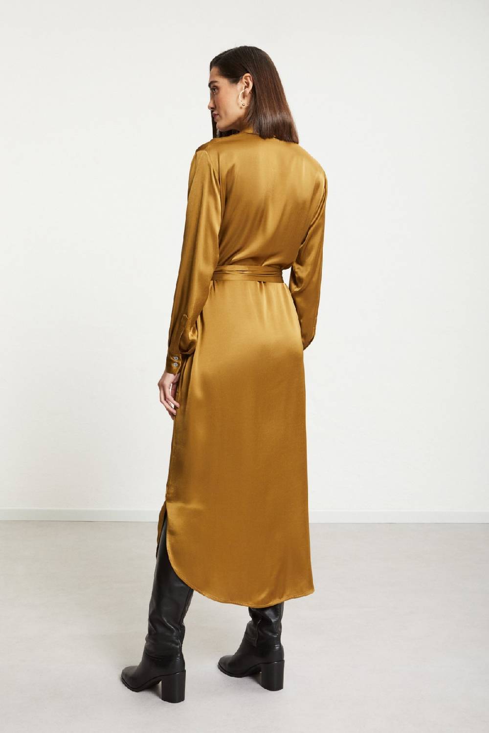 Ottod'Ame Viscose Long Chemisier With Sash