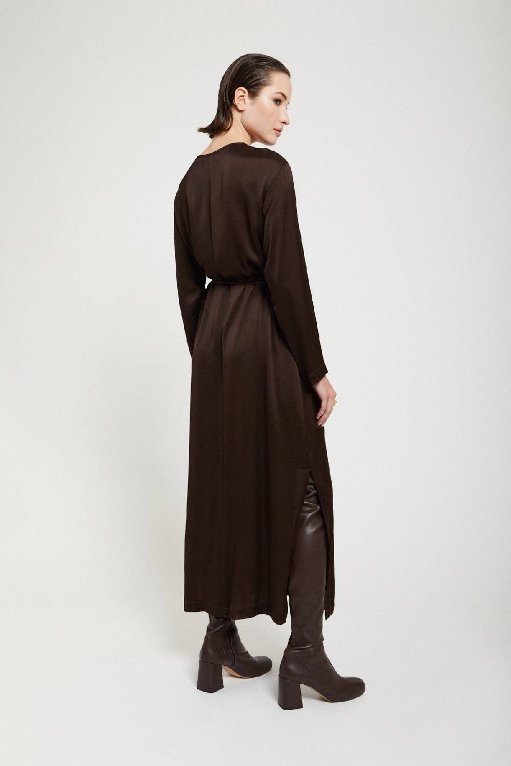 Ottod'Ame Viscose Long Dress With Belt