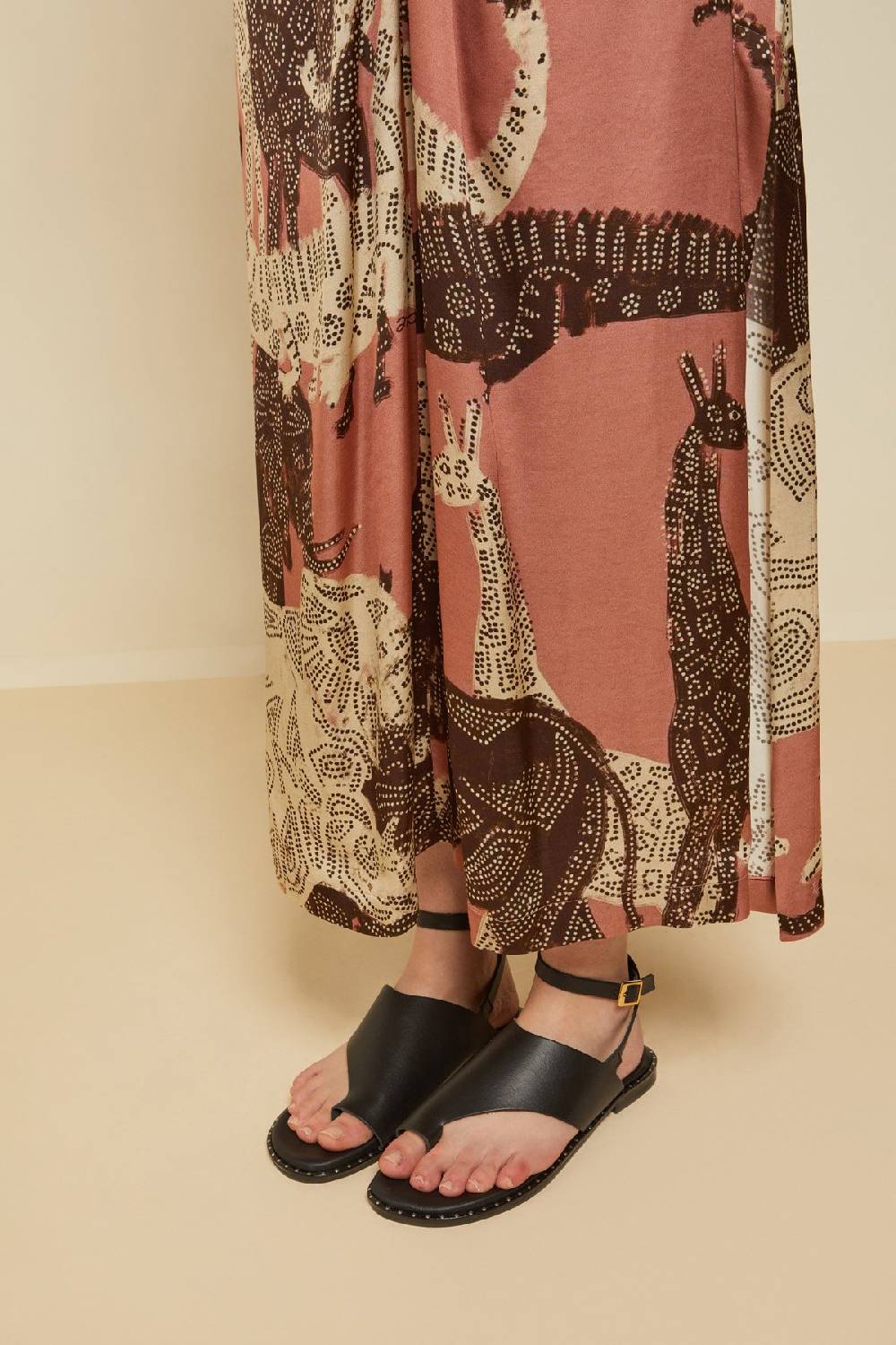 Ottod'Ame Viscose Long Dress With Criss-cross