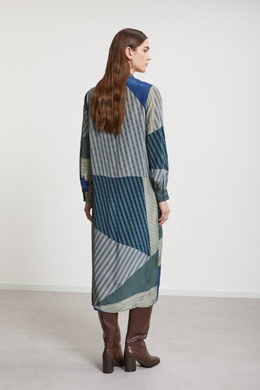 Ottod'Ame Viscose Long Dress With Knot