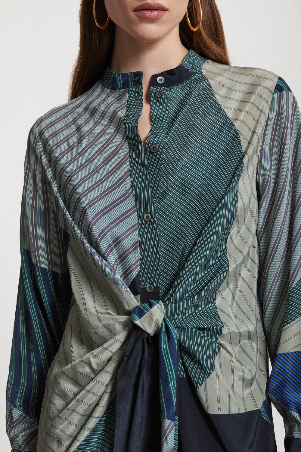 Ottod'Ame Viscose Long Dress With Knot