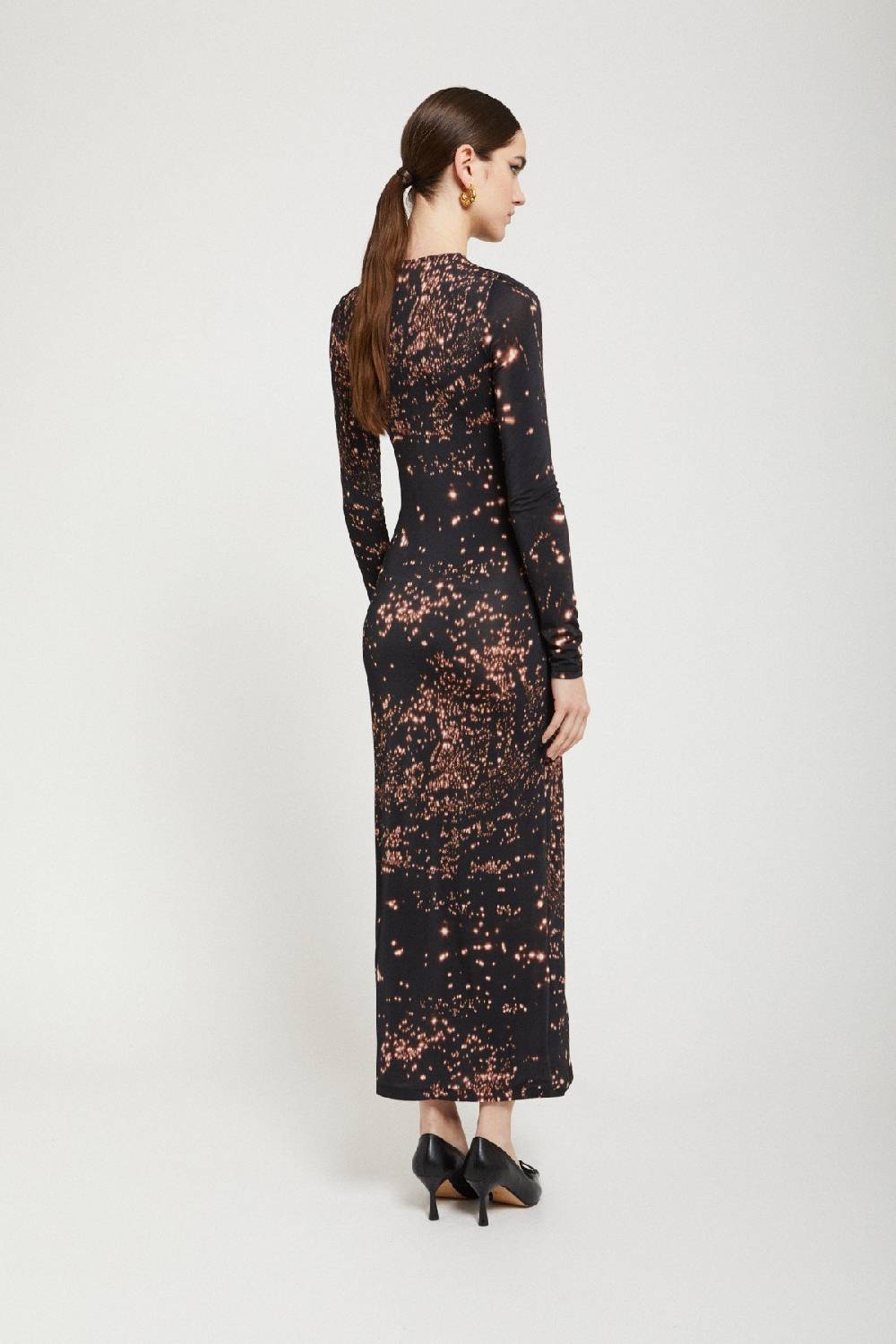 Ottod'Ame Viscose Long Dress With Knot