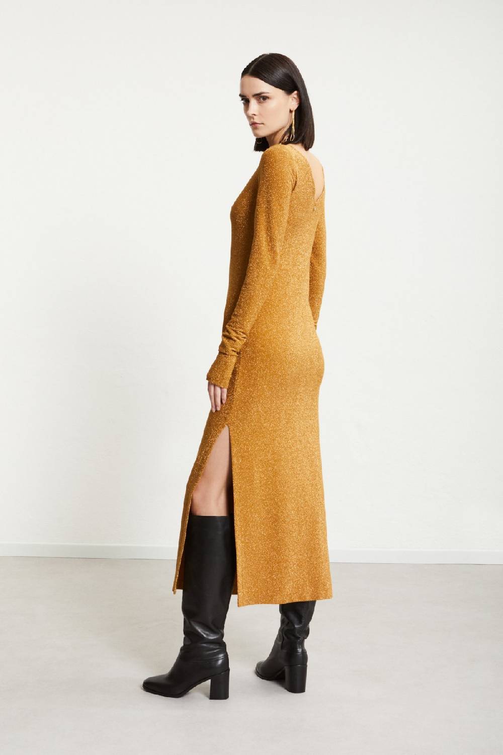 Ottod'Ame Viscose Long Dress With Lurex