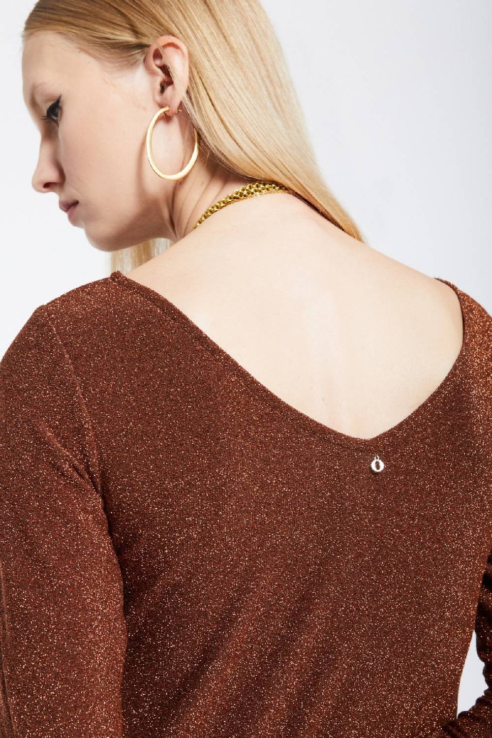 Ottod'Ame Viscose Long Dress With Lurex