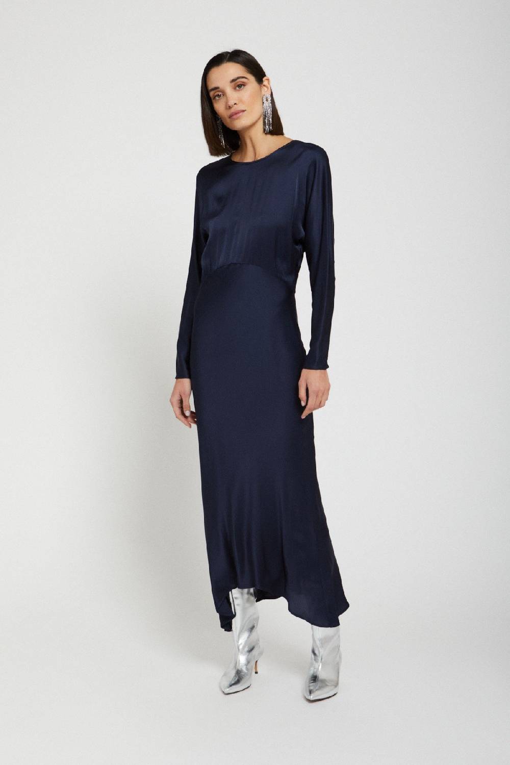 Ottod'Ame Viscose Long Dress With Rounded Bottom