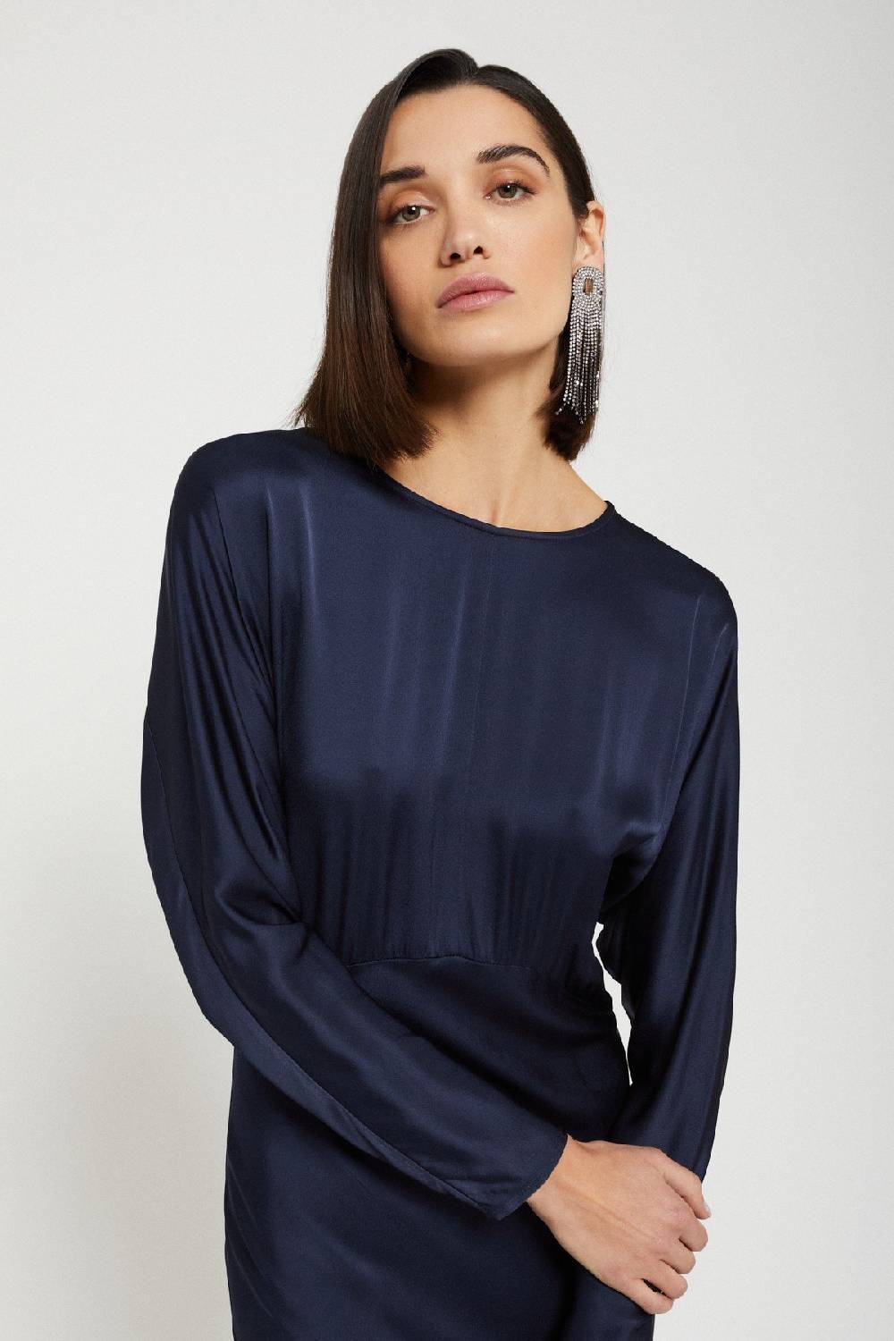 Ottod'Ame Viscose Long Dress With Rounded Bottom