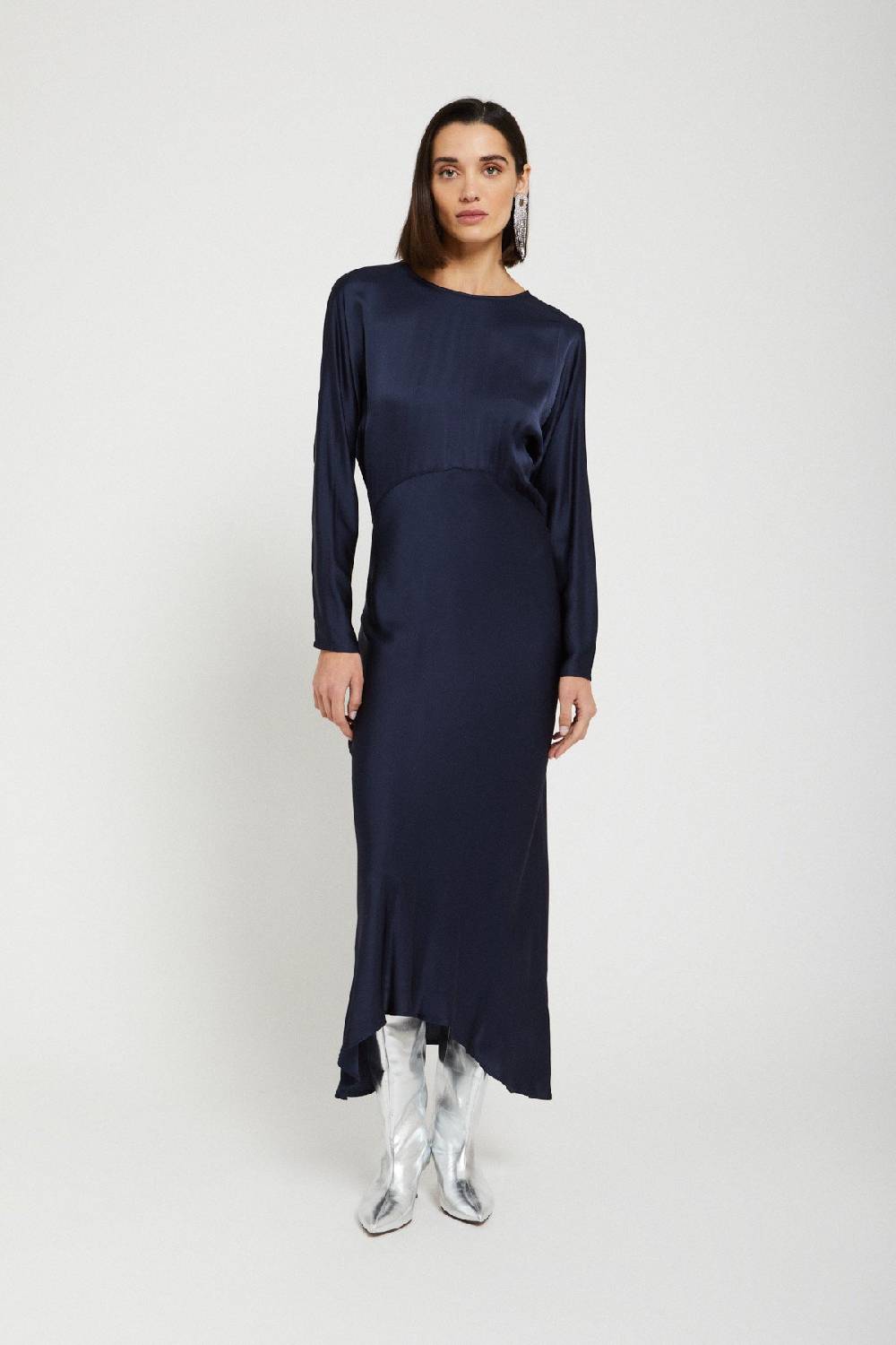 ottod'Ame Viscose long dress with rounded bottom