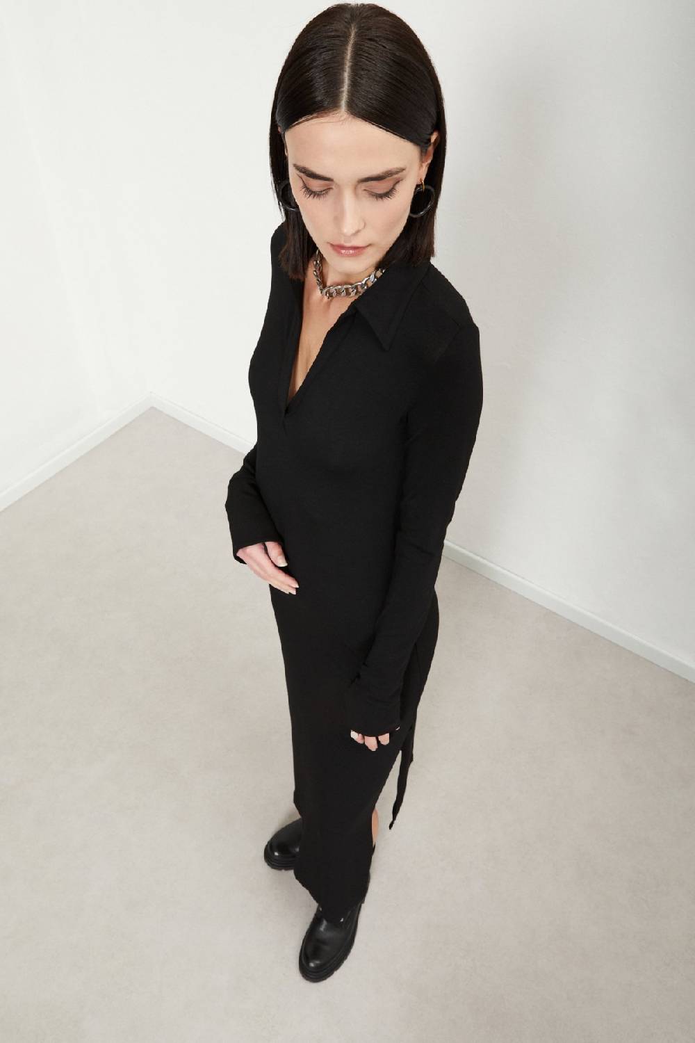 Ottod'Ame Viscose Long Dress With Slits