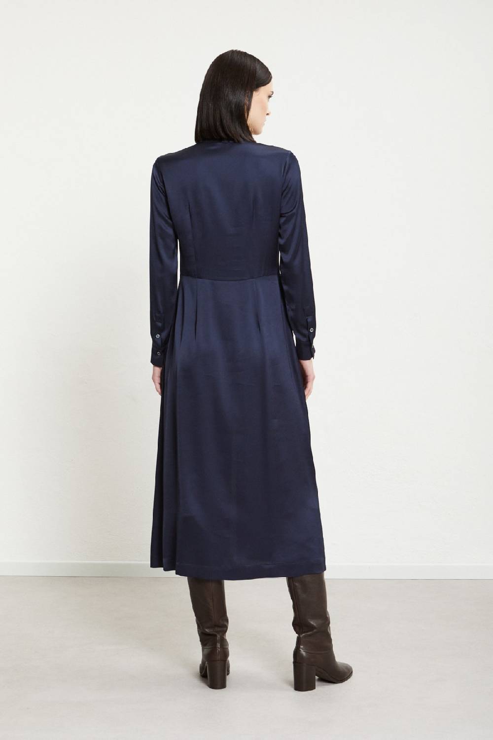 Ottod'Ame Viscose Long Dress With V Neck