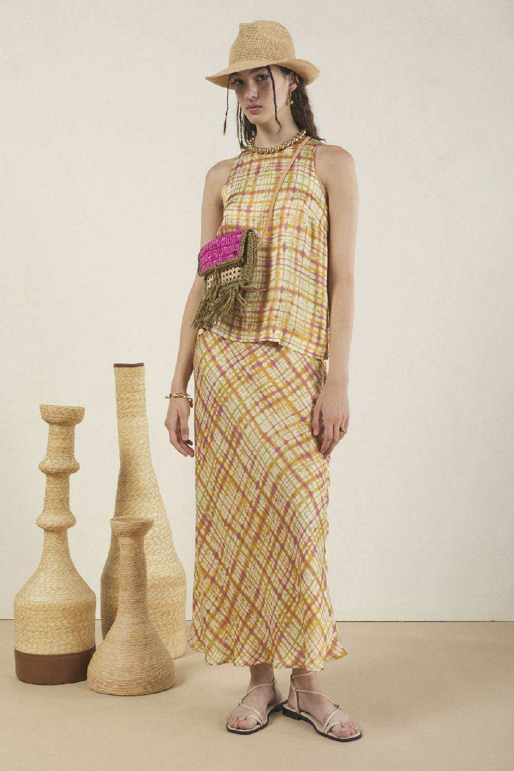 ottod'Ame Viscose long skirt