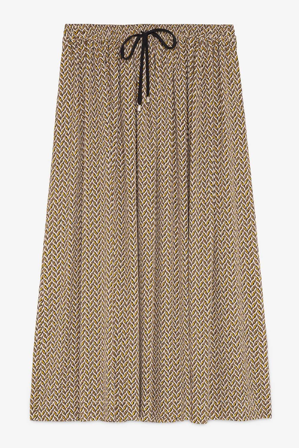 Ottod'Ame Viscose Long Skirt With Drawstring