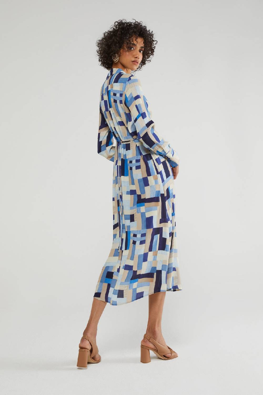 Ottod'Ame Viscose Midi Chemisier Dress