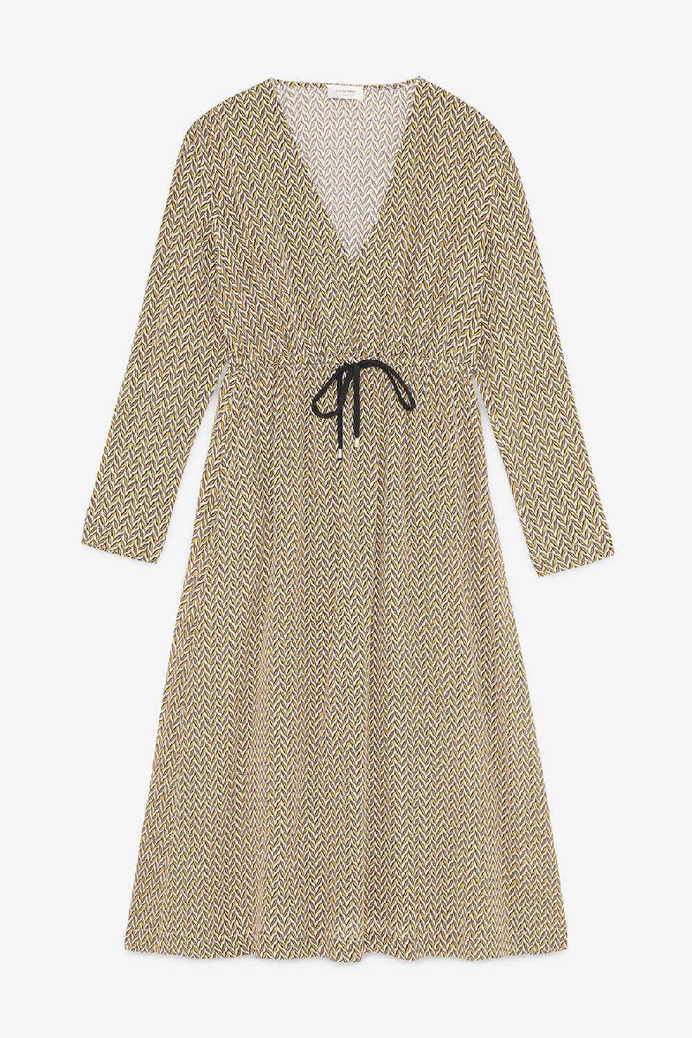 Ottod'Ame Viscose Midi Dress With Drawstring