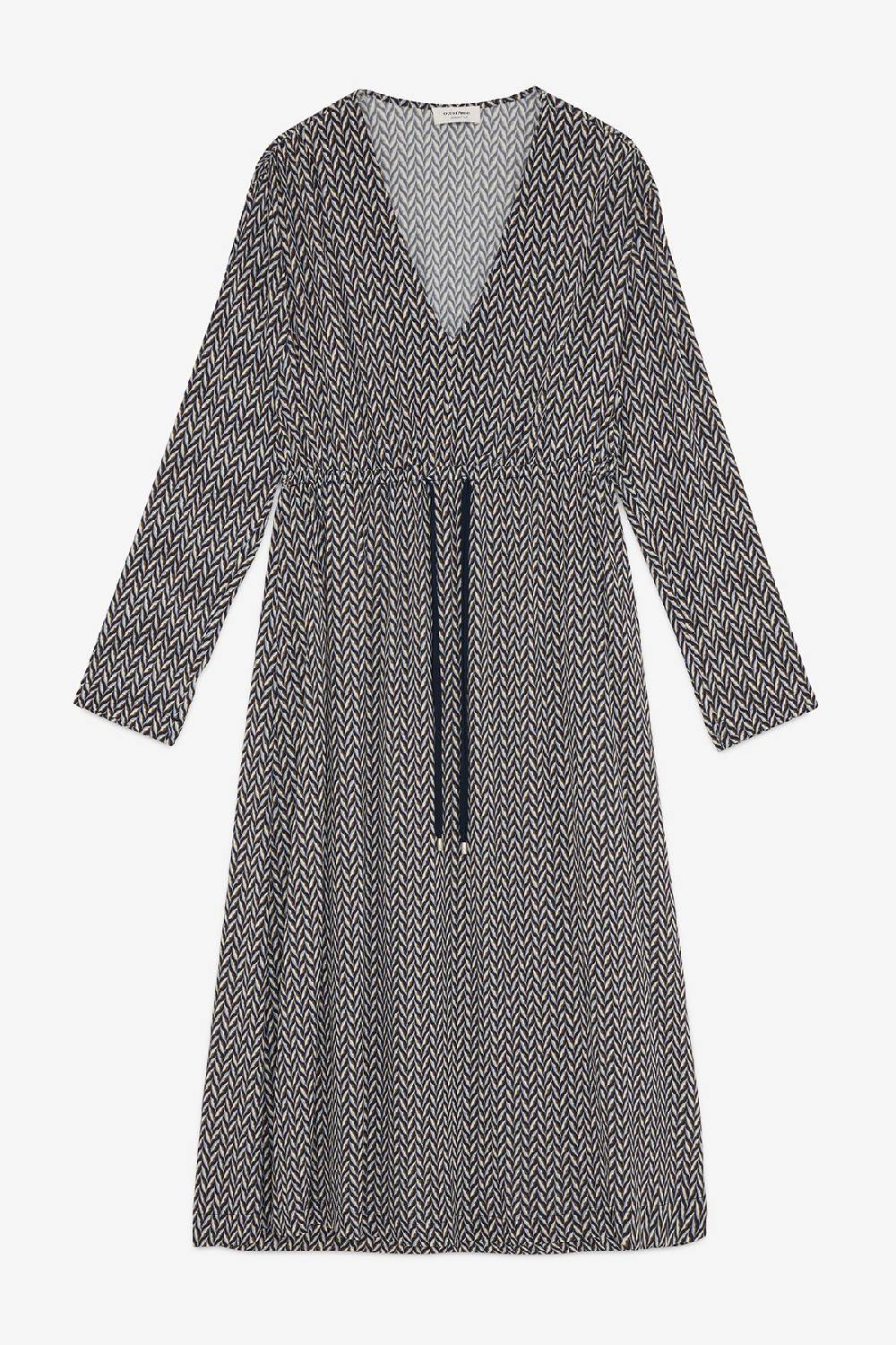 Ottod'Ame Viscose Midi Dress With Drawstring