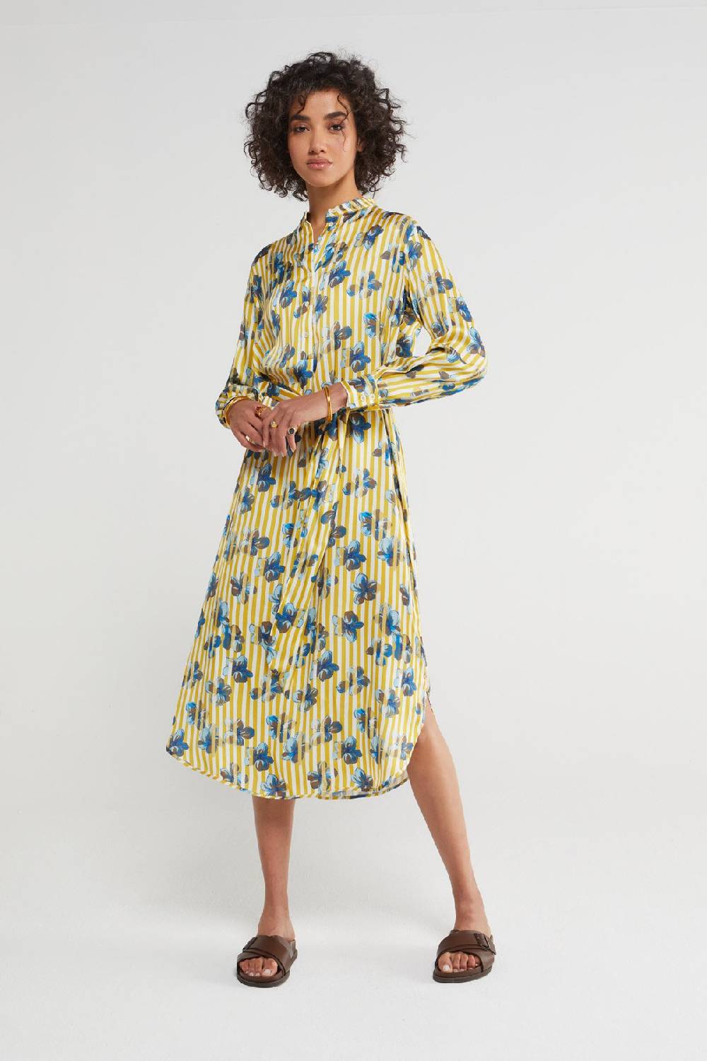 Ottod'Ame Viscose Midi Dress With Sash
