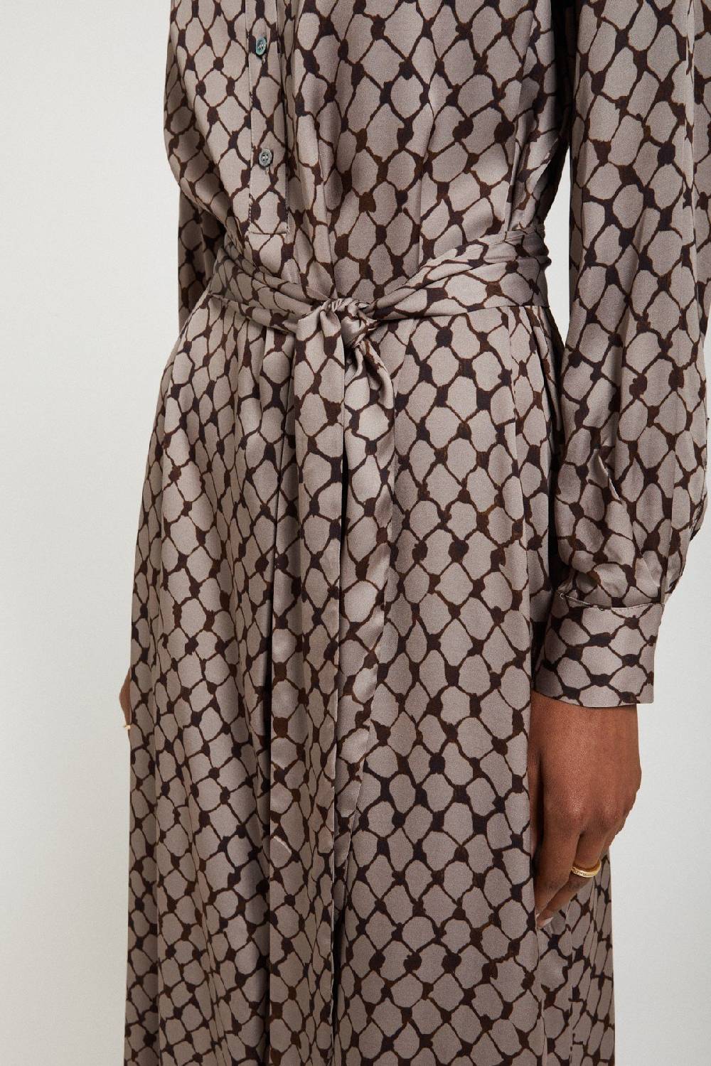 Ottod'Ame Viscose Midi Dress With Sash