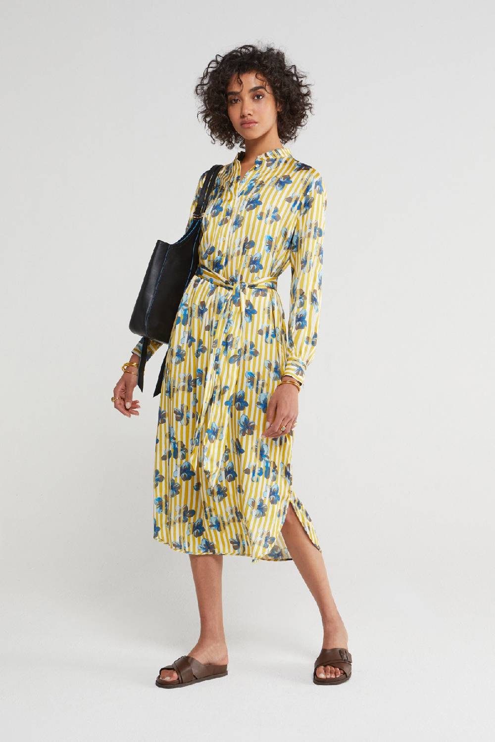 ottod'Ame Viscose midi dress with sash