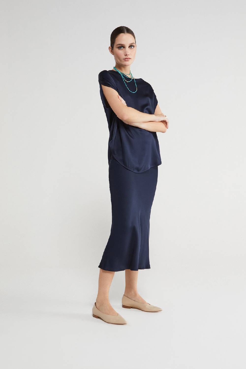 ottod'Ame Viscose midi skirt