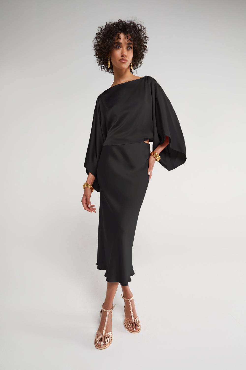 ottod'Ame Viscose midi skirt