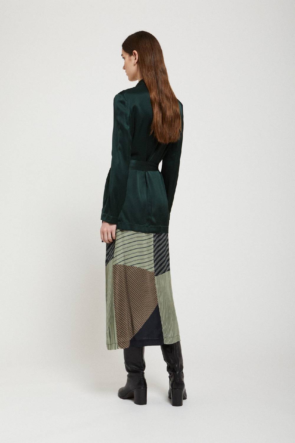 Ottod'Ame Viscose Midi Skirt With Knot