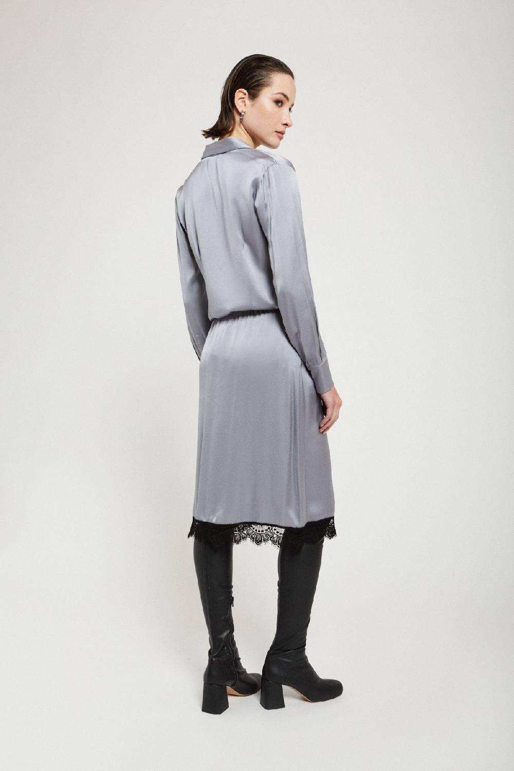 Ottod'Ame Viscose Midi Skirt With Lace