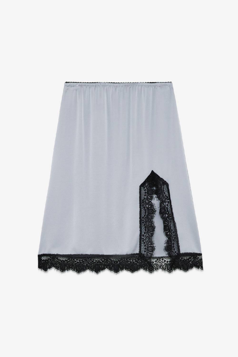 Ottod'Ame Viscose Midi Skirt With Lace