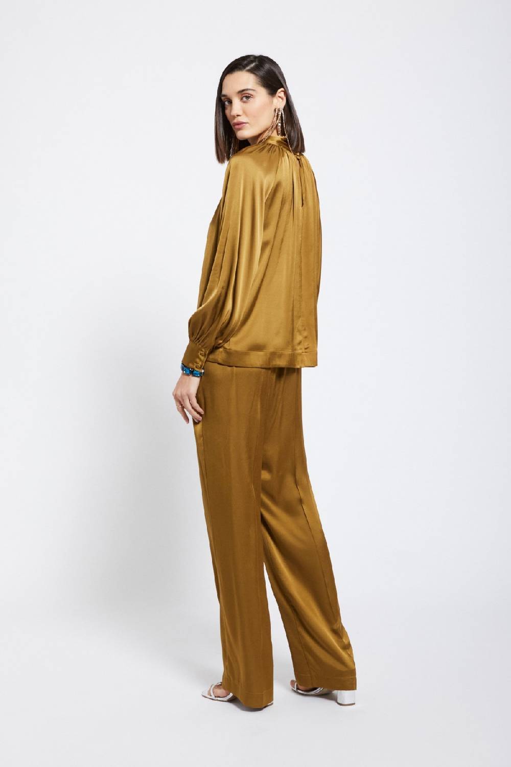 Ottod'Ame Viscose Palazzo Trousers