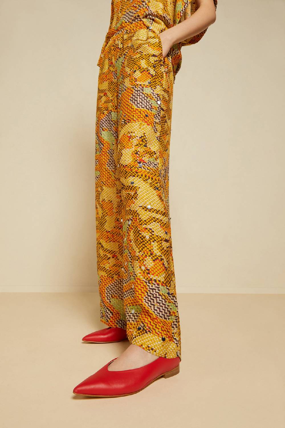 Ottod'Ame Viscose Palazzo Trousers