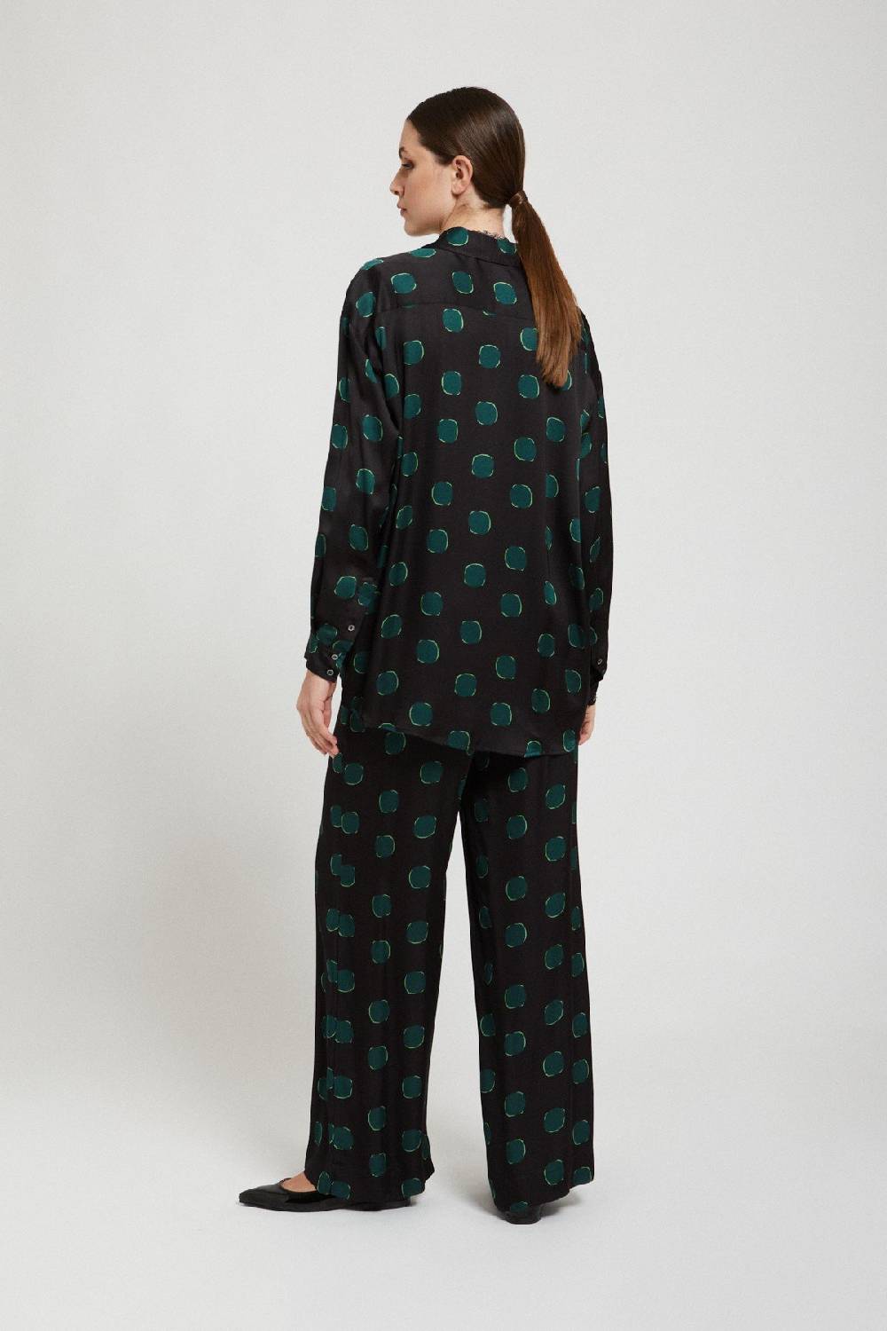 Ottod'Ame Viscose Palazzo Trousers