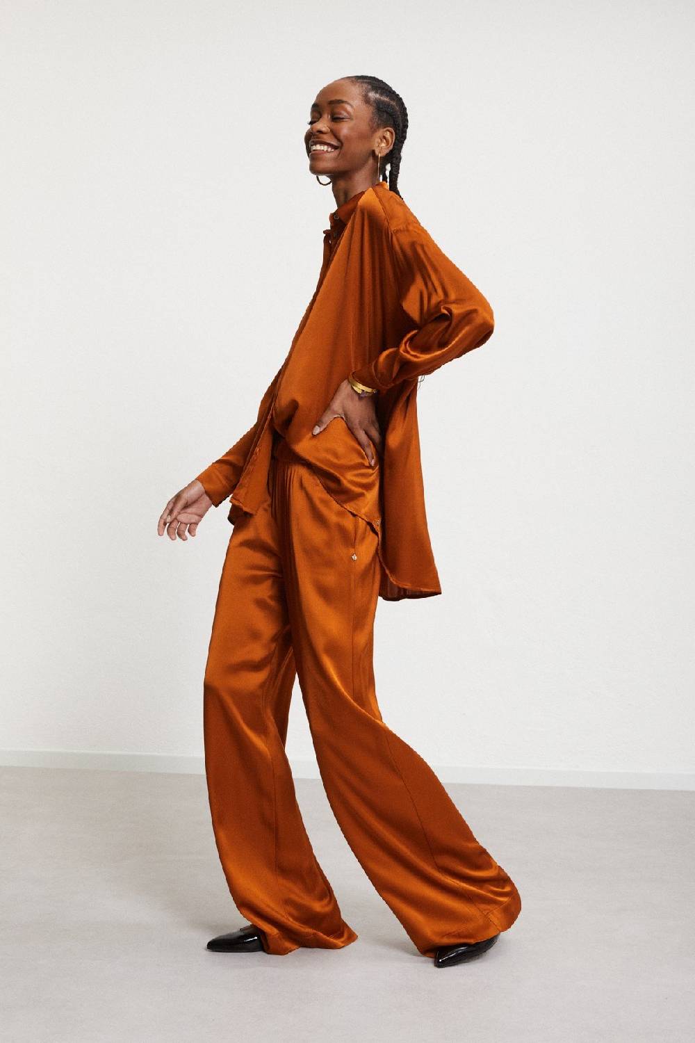 Ottod'Ame Viscose Palazzo Trousers