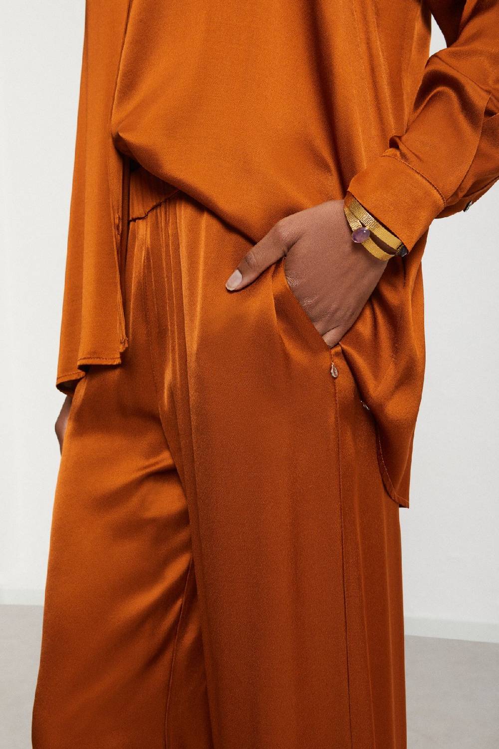 Ottod'Ame Viscose Palazzo Trousers