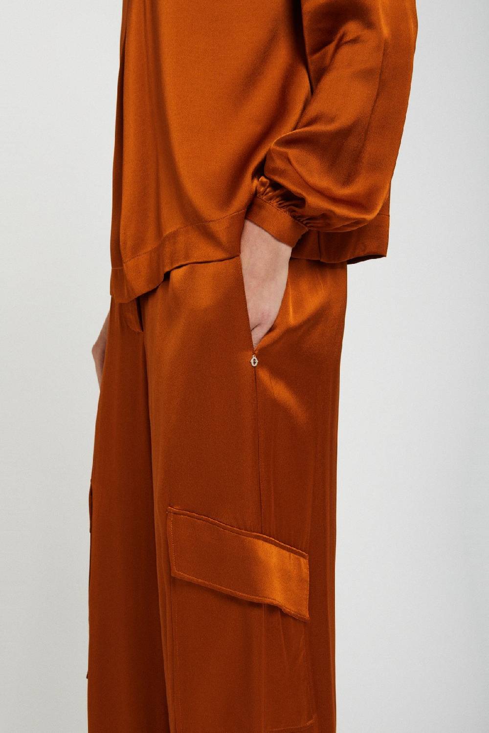 Ottod'Ame Viscose Palazzo Trousers