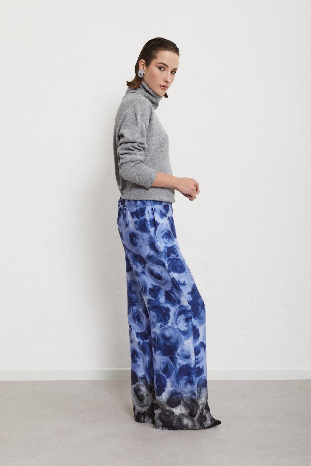 Ottod'Ame Viscose Palazzo Trousers