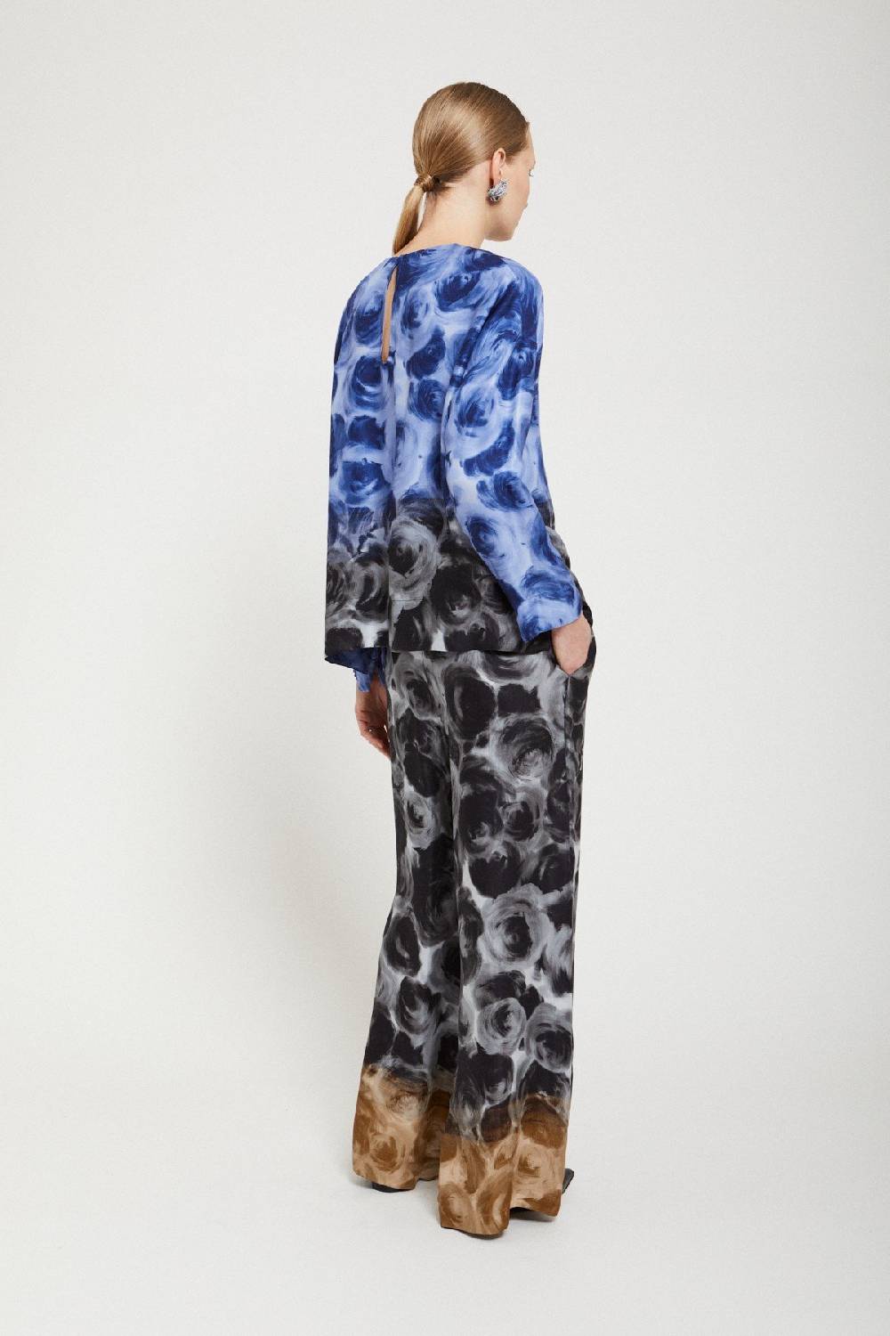 Ottod'Ame Viscose Palazzo Trousers
