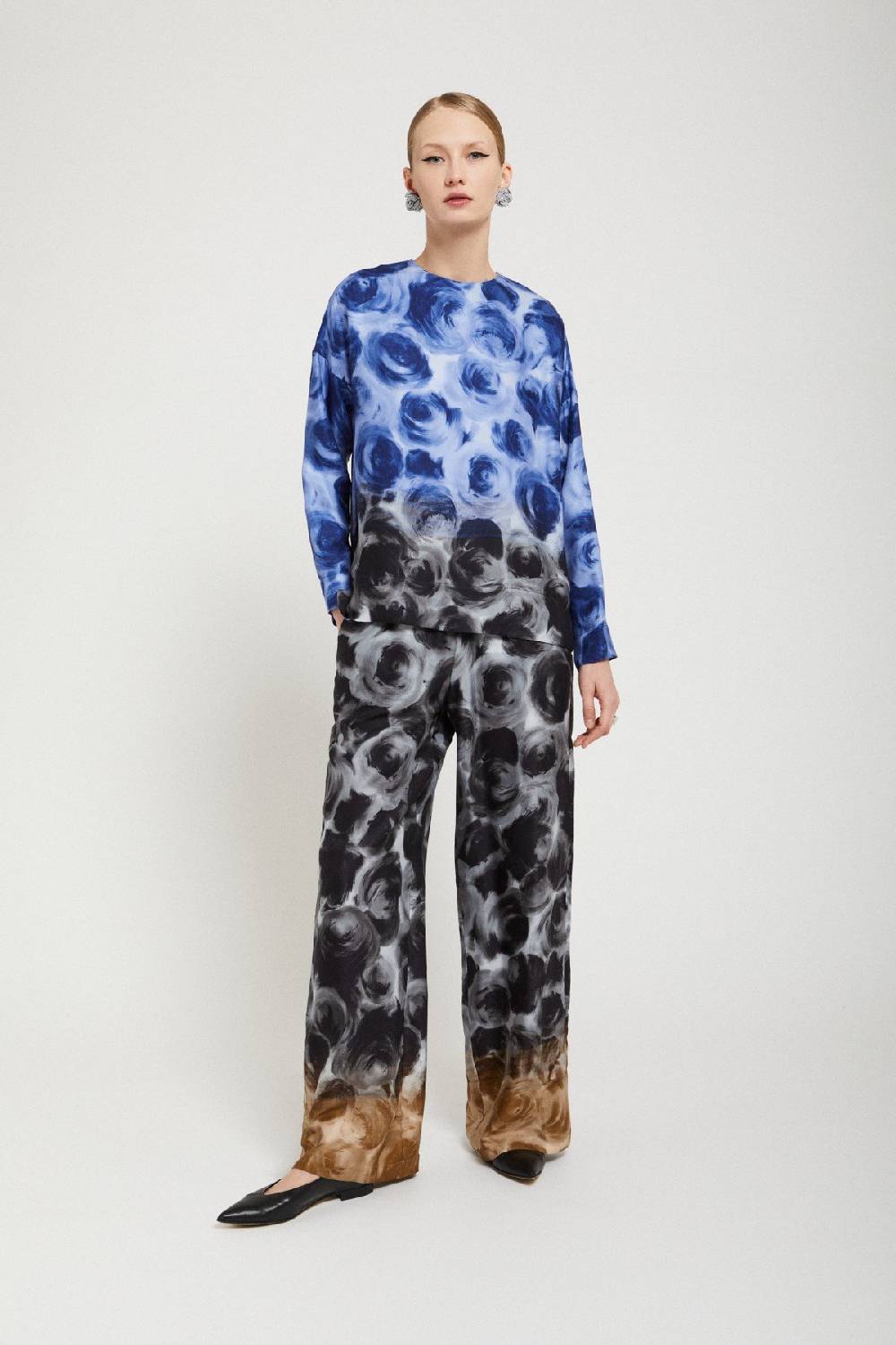 ottod'Ame Viscose palazzo trousers