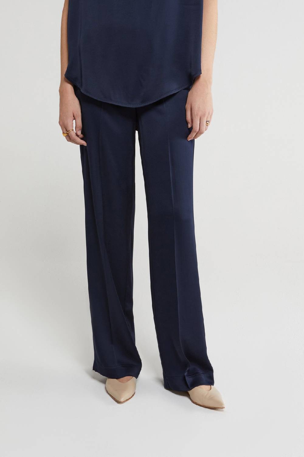 Ottod'Ame Viscose Palazzo Trousers