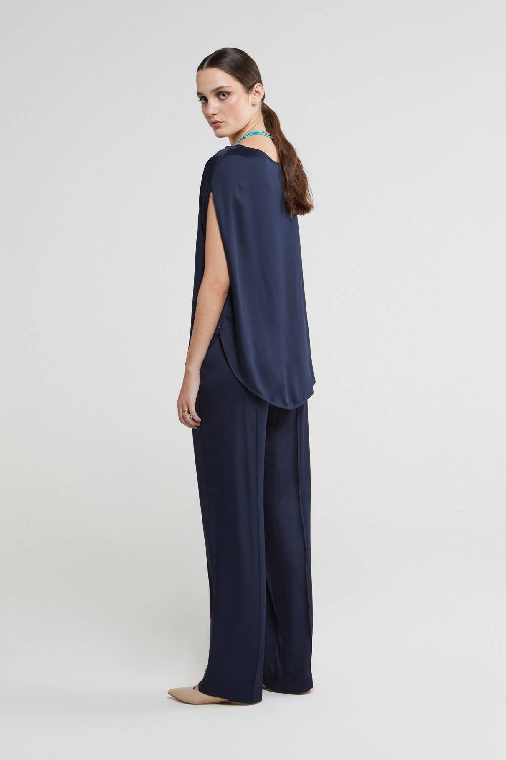 Ottod'Ame Viscose Palazzo Trousers