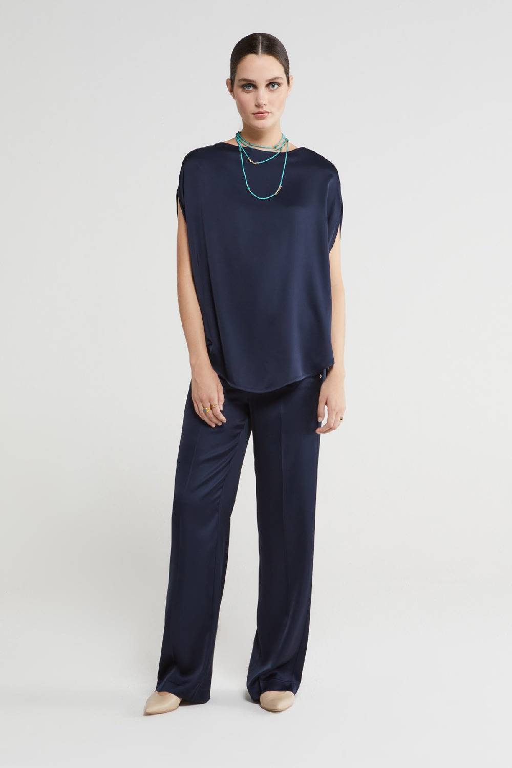 ottod'Ame Viscose palazzo trousers