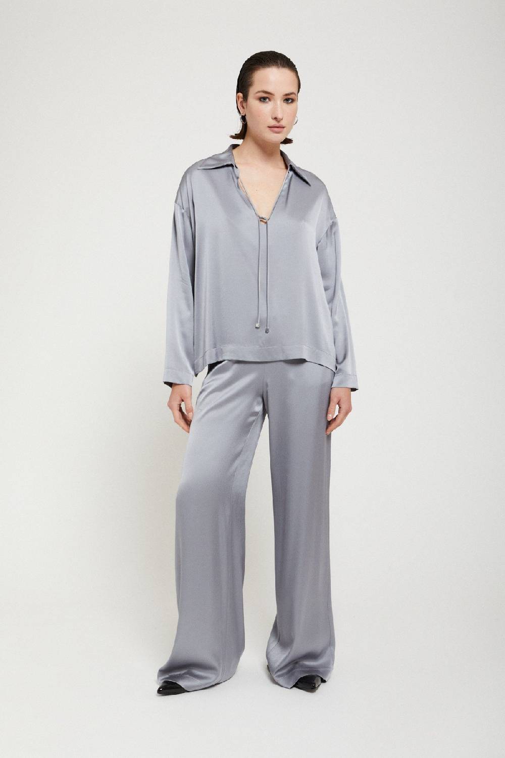 ottod'Ame Viscose palazzo trousers