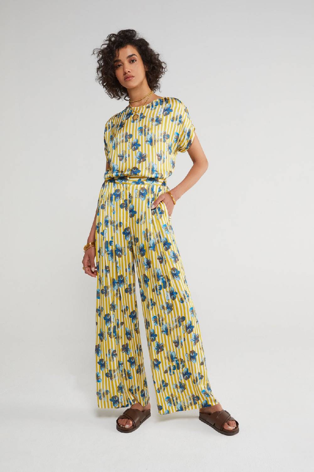 ottod'Ame Viscose palazzo trousers