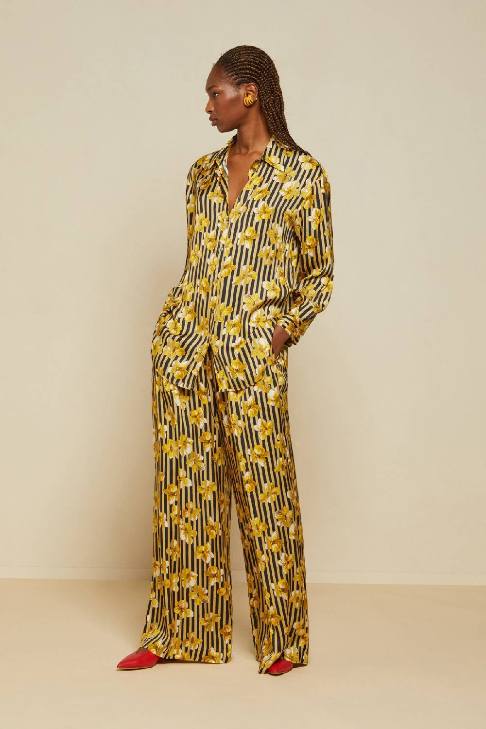 Ottod'Ame Viscose Palazzo Trousers