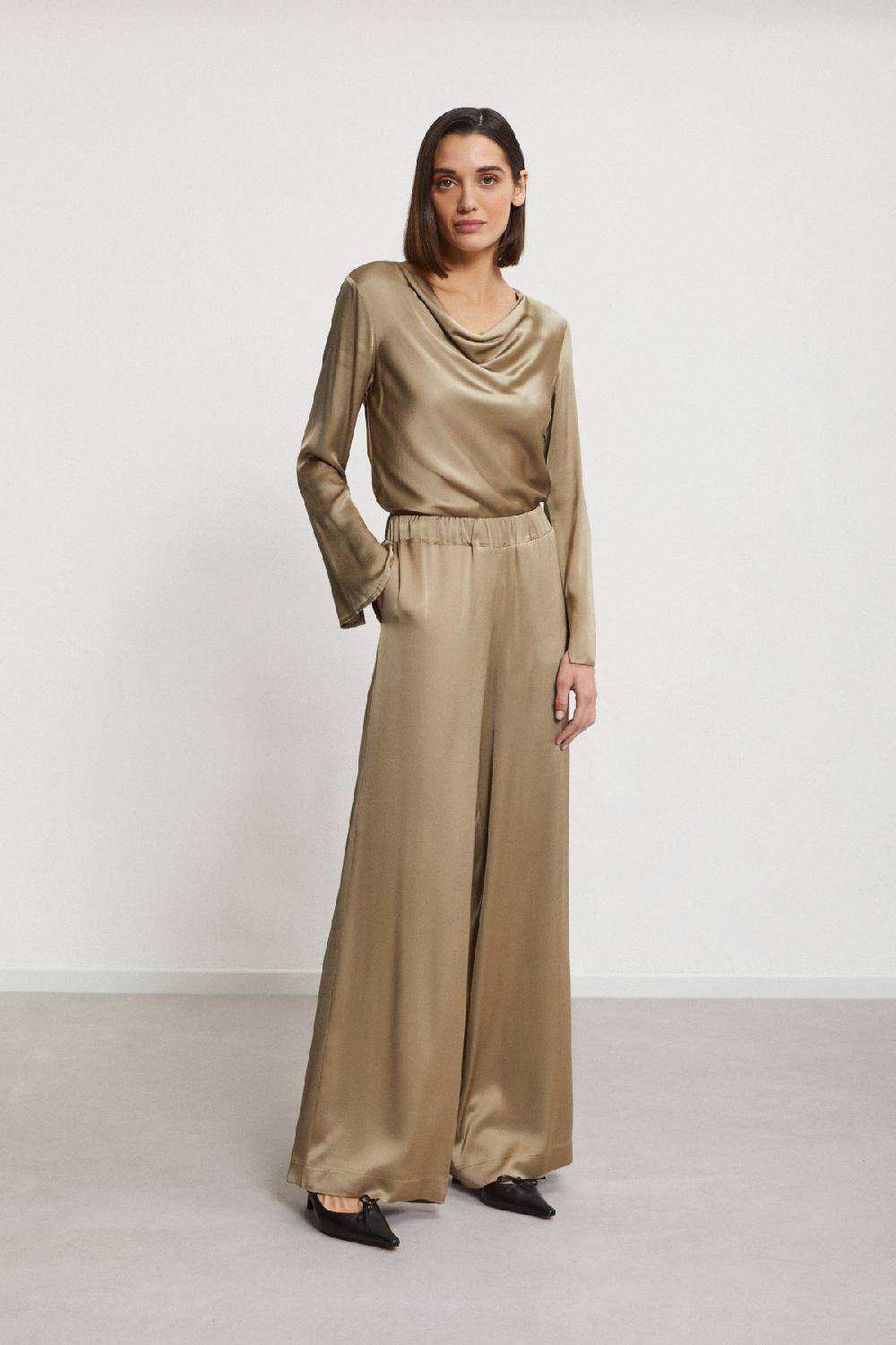 ottod'Ame Viscose palazzo trousers