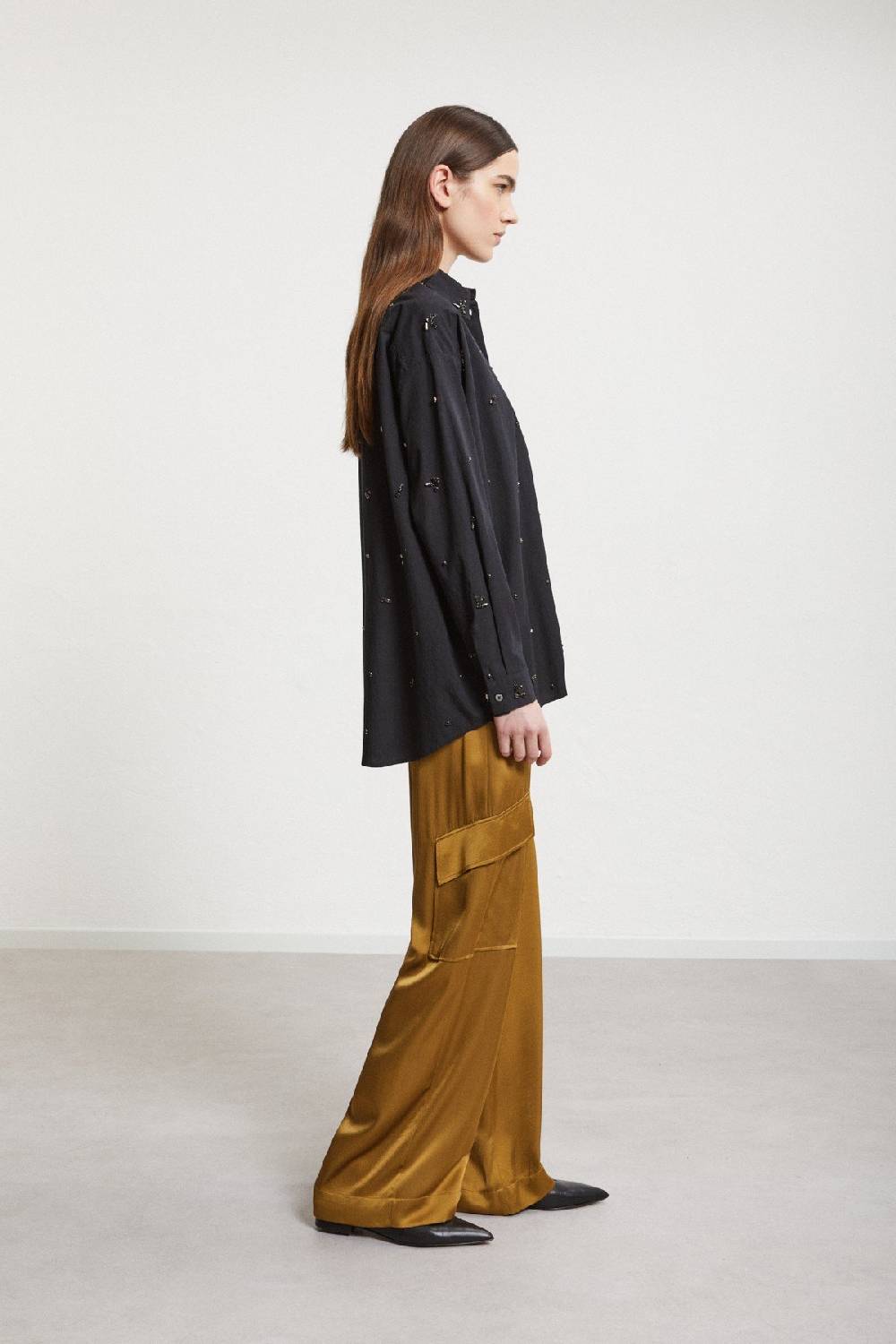 Ottod'Ame Viscose Palazzo Trousers