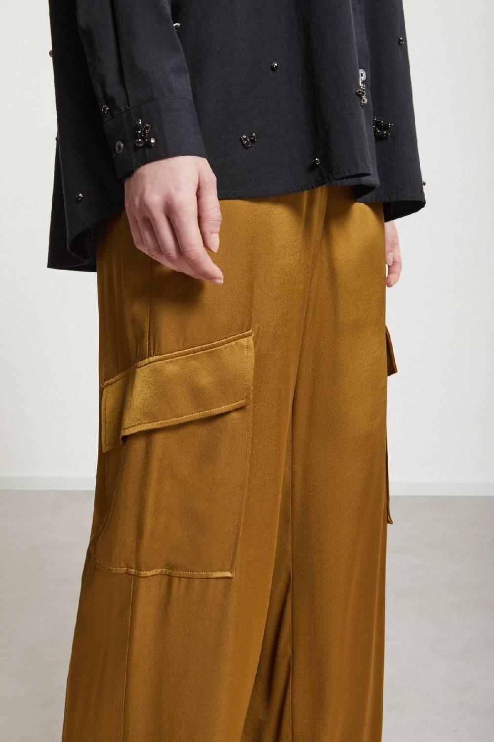 Ottod'Ame Viscose Palazzo Trousers