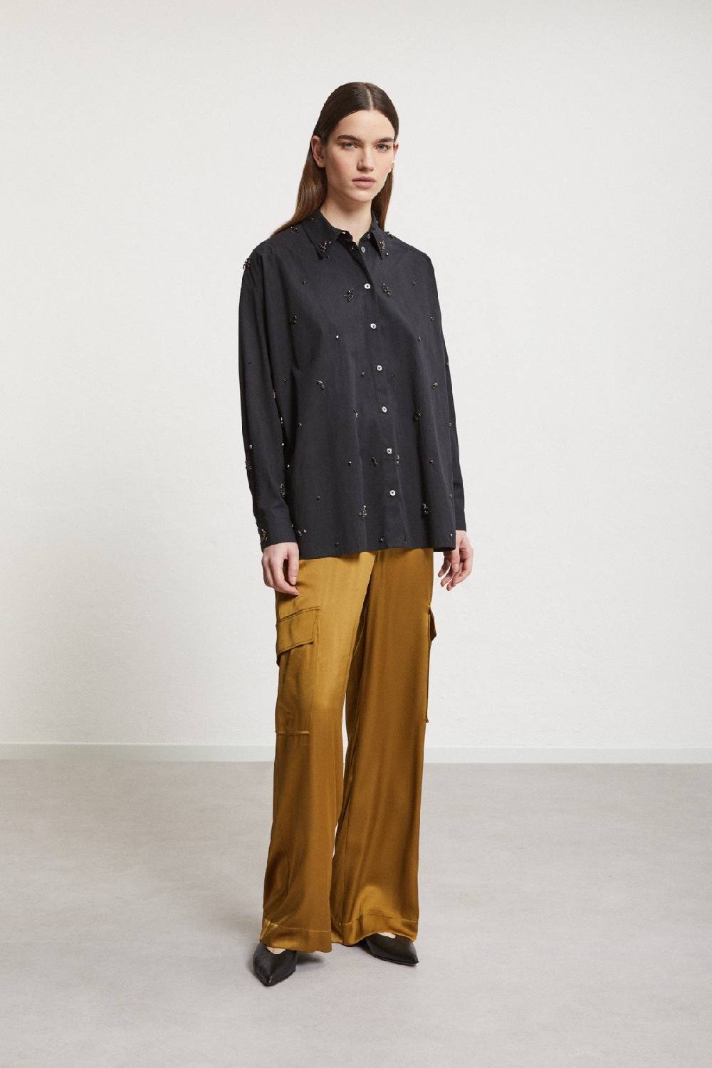 ottod'Ame Viscose palazzo trousers