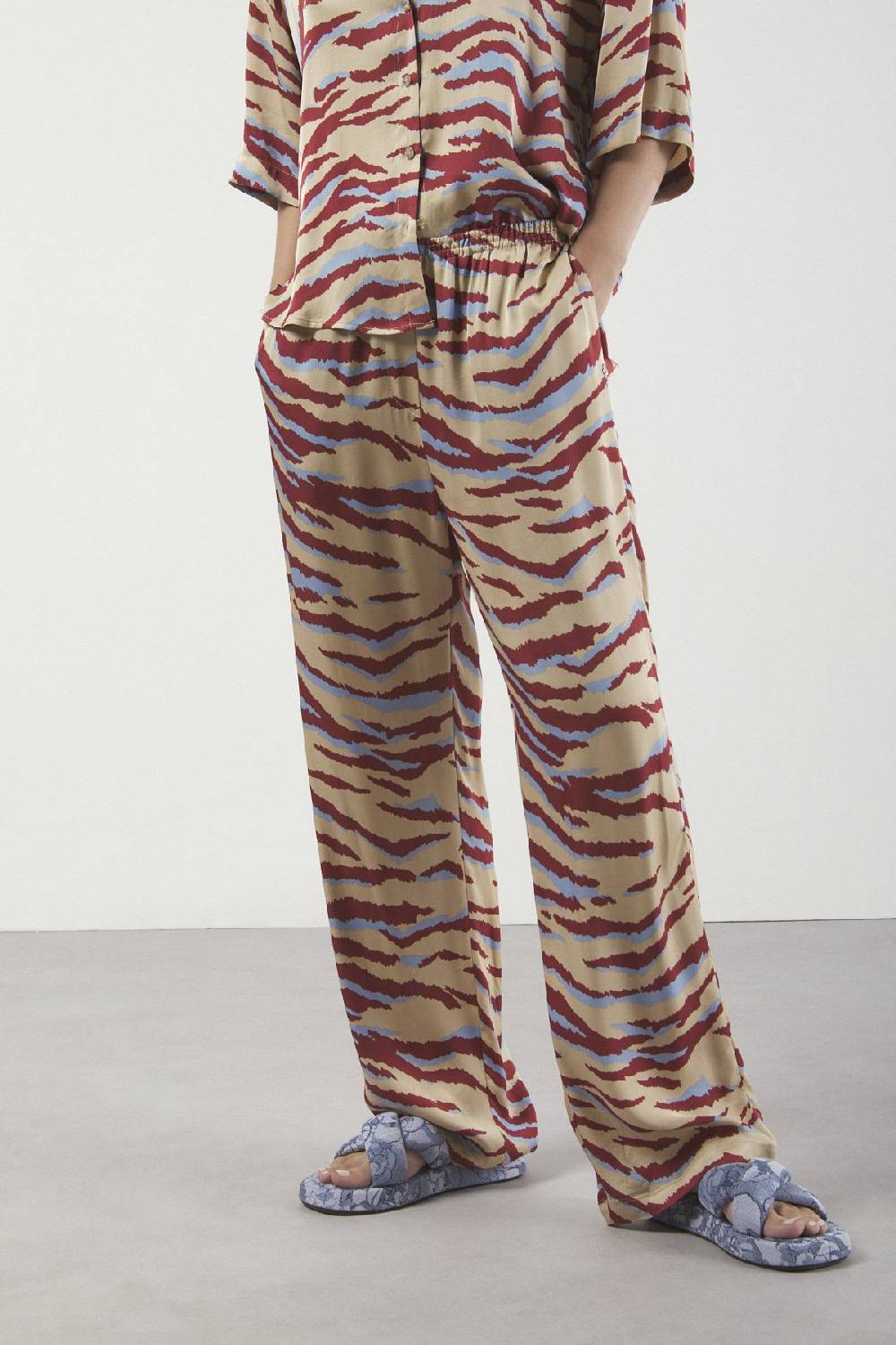 Ottod'Ame Viscose Palazzo Trousers