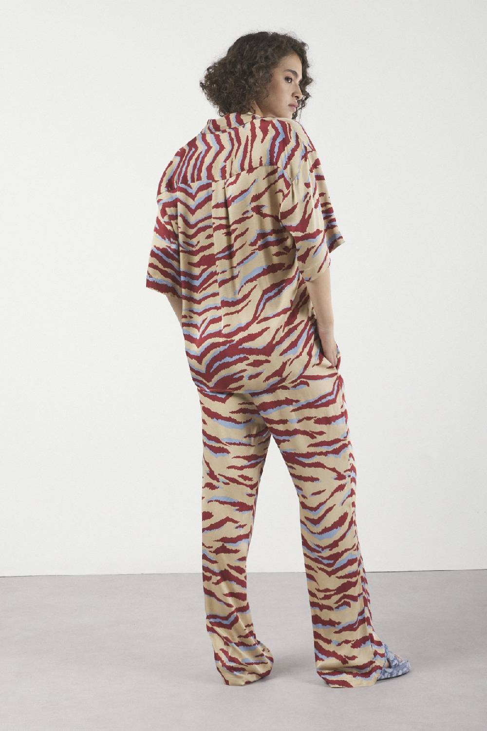 Ottod'Ame Viscose Palazzo Trousers