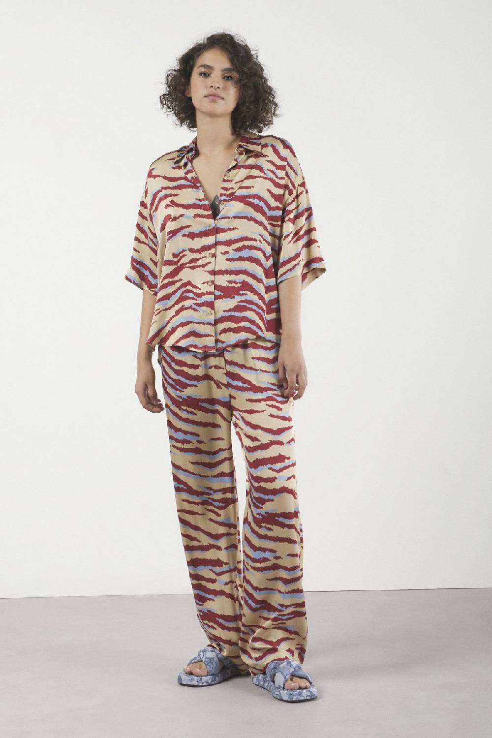 ottod'Ame Viscose palazzo trousers